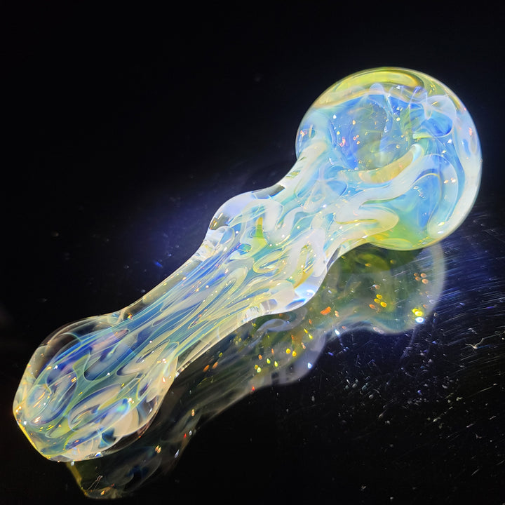 Large Ghost Flame Maria Pipe Glass Pipe Tiny Mike   