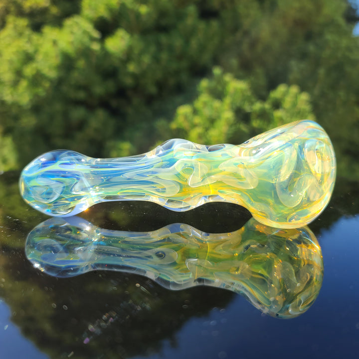 Large Ghost Flame Maria Pipe Glass Pipe Tiny Mike   