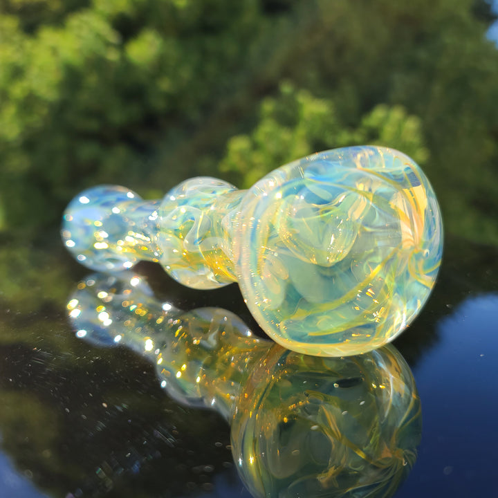 Large Ghost Flame Maria Pipe Glass Pipe Tiny Mike   
