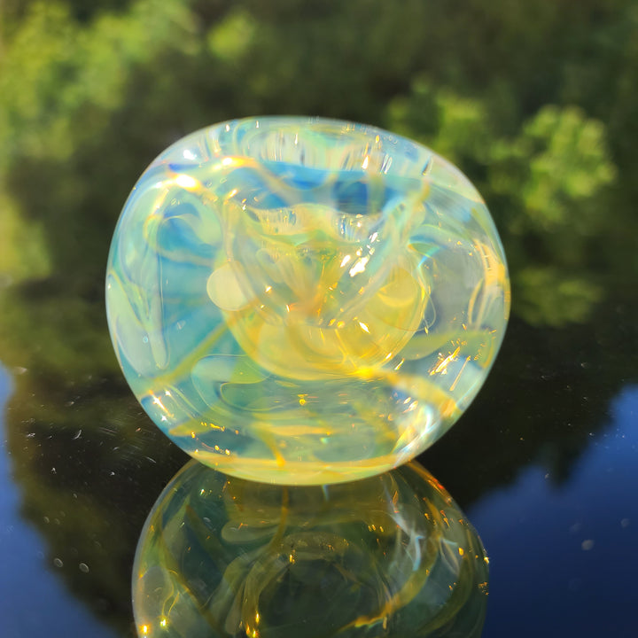 Large Ghost Flame Maria Pipe Glass Pipe Tiny Mike   