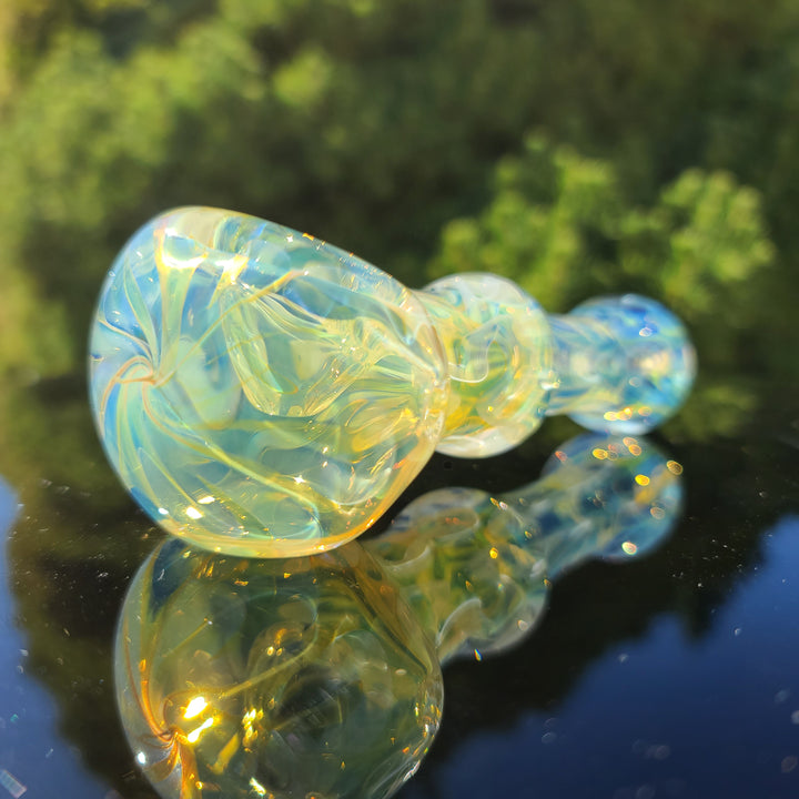 Large Ghost Flame Maria Pipe Glass Pipe Tiny Mike   