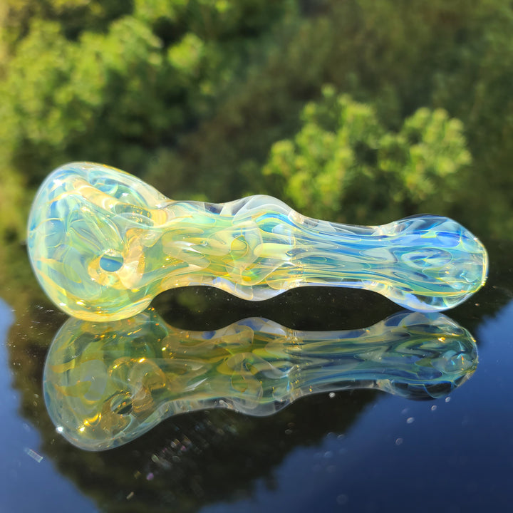 Large Ghost Flame Maria Pipe Glass Pipe Tiny Mike   