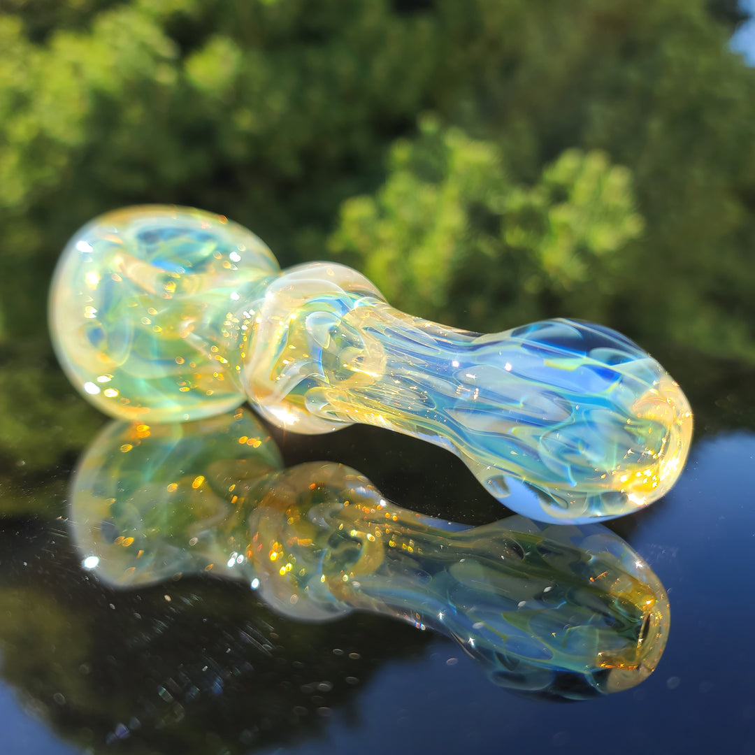 Large Ghost Flame Maria Pipe Glass Pipe Tiny Mike   