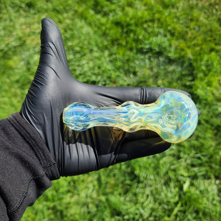 Large Ghost Flame Maria Pipe Glass Pipe Tiny Mike   