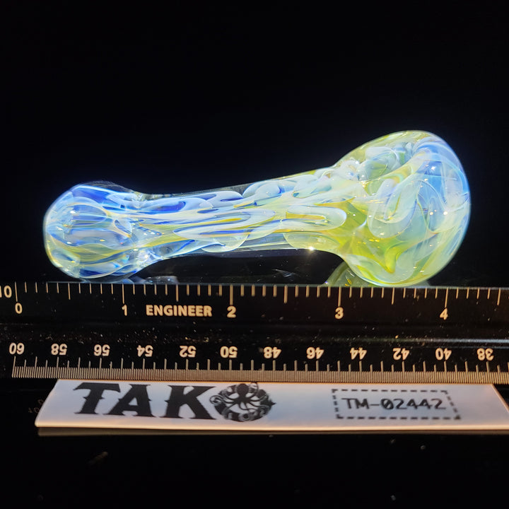 Large Ghost Flame Pipe Glass Pipe Tiny Mike   