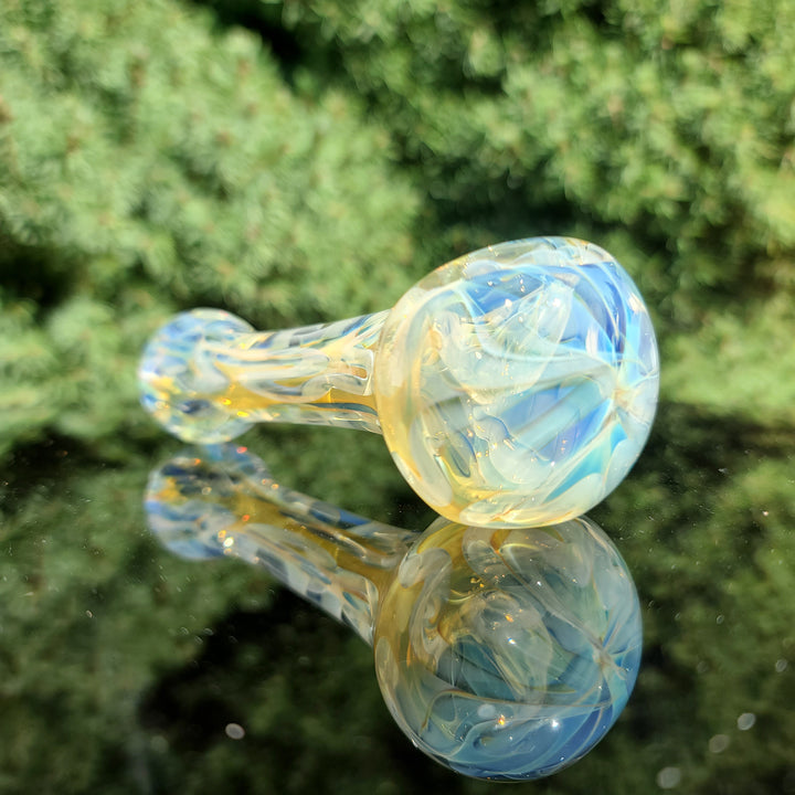 Large Ghost Flame Pipe Glass Pipe Tiny Mike   