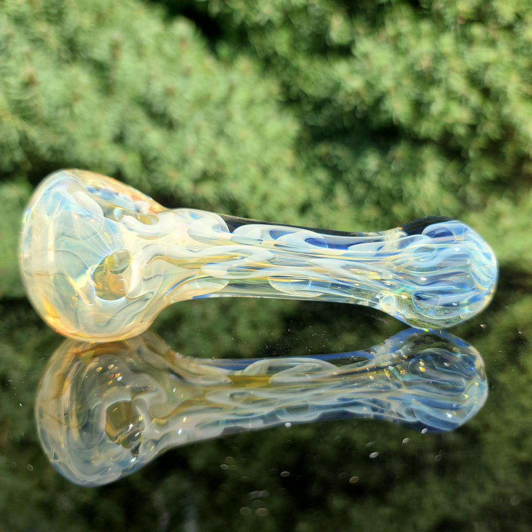 Large Ghost Flame Pipe Glass Pipe Tiny Mike   