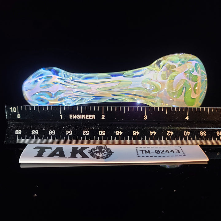 Large Ghost Flame Pipe Glass Pipe Tiny Mike   