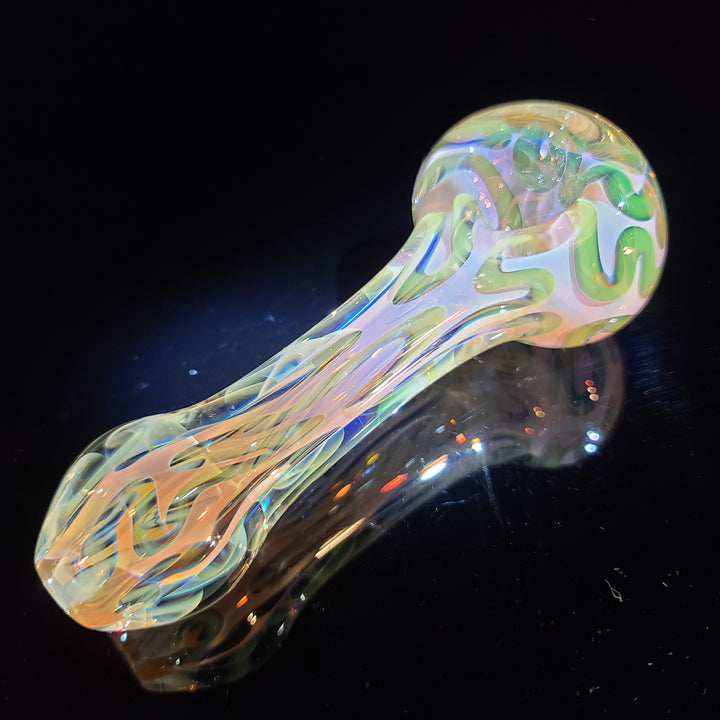 Large Ghost Flame Pipe Glass Pipe Tiny Mike   