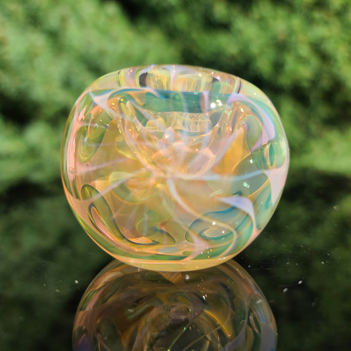 Large Ghost Flame Pipe Glass Pipe Tiny Mike   
