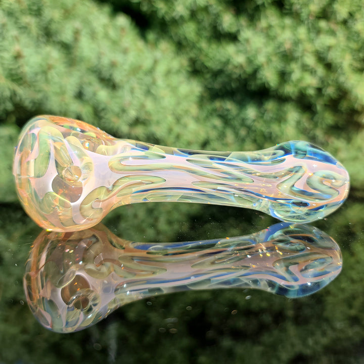 Large Ghost Flame Pipe Glass Pipe Tiny Mike   