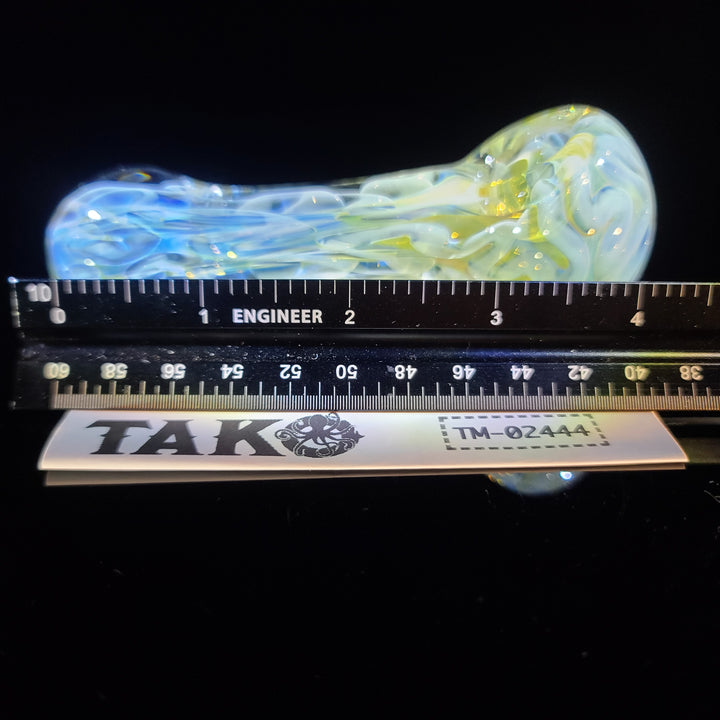Large Ghost Flame Pipe Glass Pipe Tiny Mike   