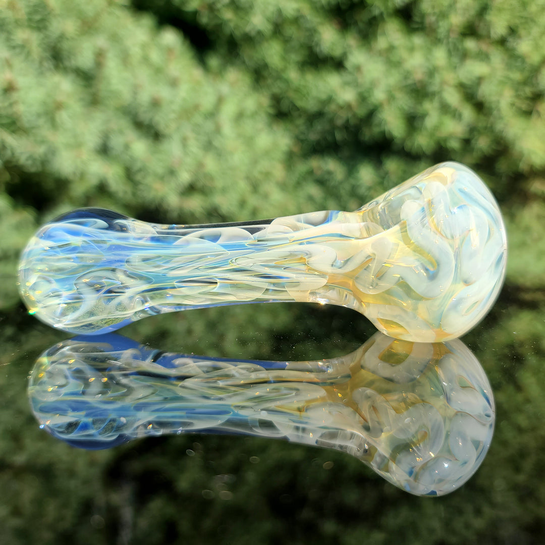 Large Ghost Flame Pipe Glass Pipe Tiny Mike   