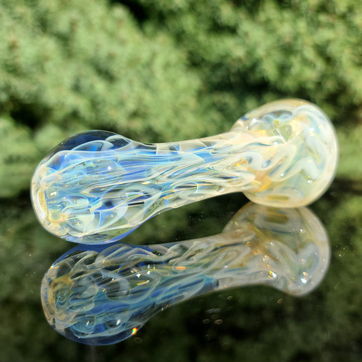 Large Ghost Flame Pipe Glass Pipe Tiny Mike   