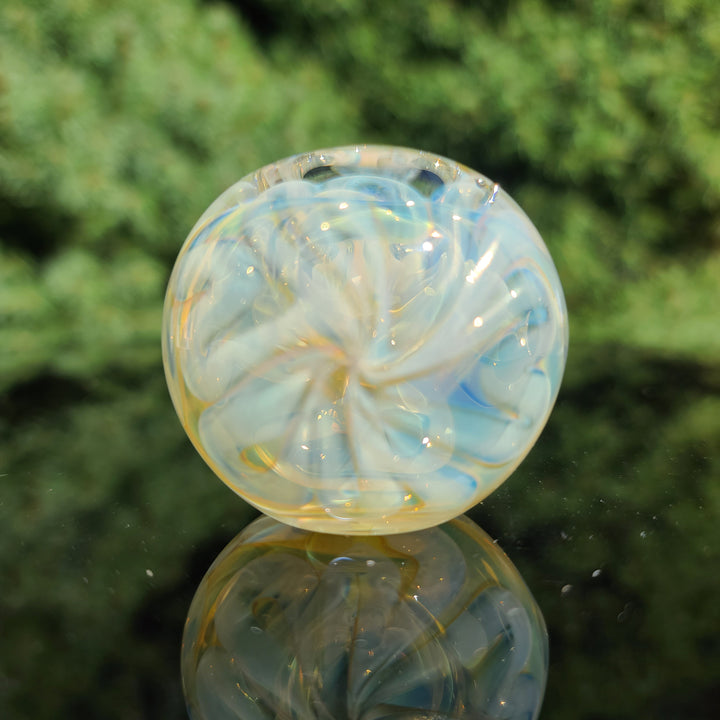 Large Ghost Flame Pipe Glass Pipe Tiny Mike   