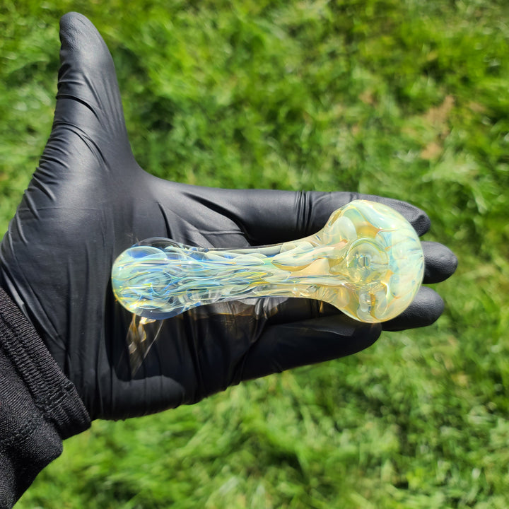 Large Ghost Flame Pipe Glass Pipe Tiny Mike   