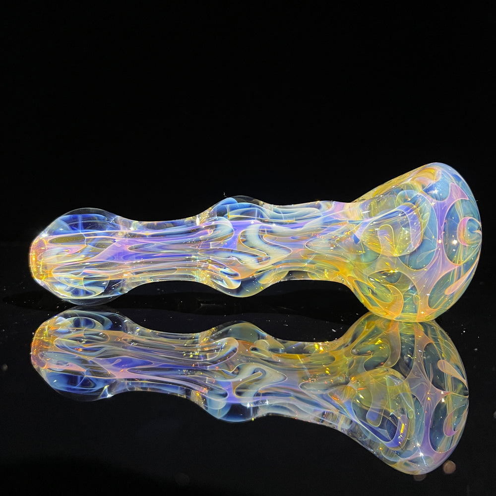 Large Ghost Flame Maria Pipe Glass Pipe Tiny Mike   