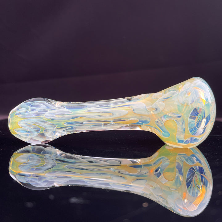 Large Ghost Flame Pipe Glass Pipe Tiny Mike   