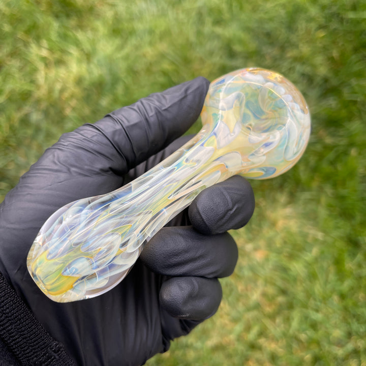 Large Ghost Flame Pipe Glass Pipe Tiny Mike   