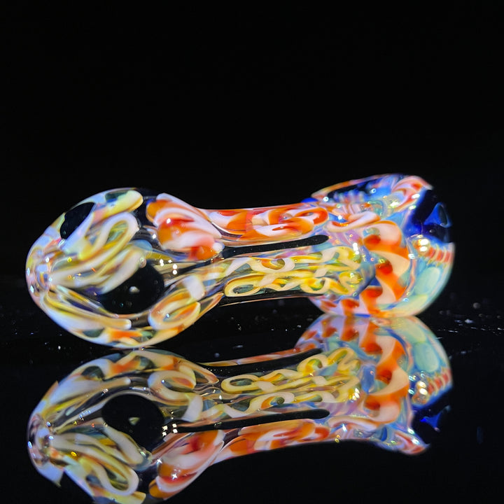 Color Inside Out Spoon Glass Pipe Tiny Mike   