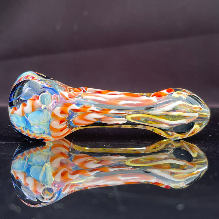 Color Inside Out Spoon Glass Pipe Tiny Mike   