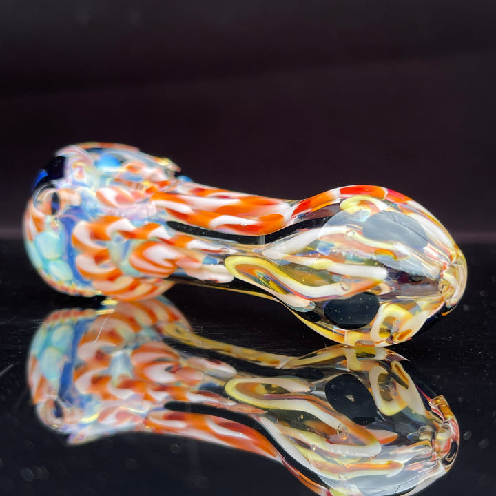 Color Inside Out Spoon Glass Pipe Tiny Mike   