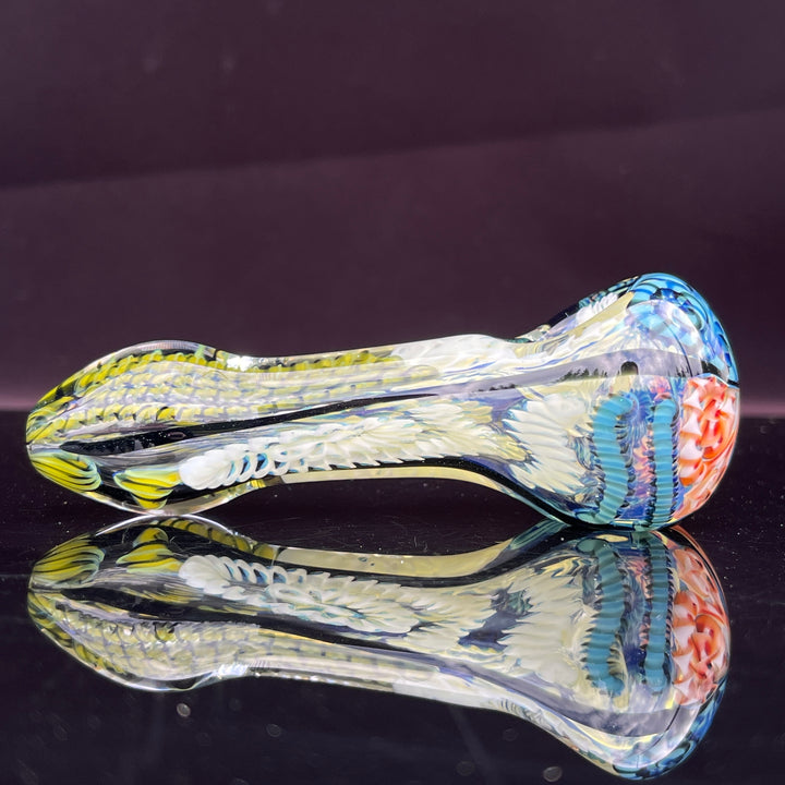 Color Inside Out Spoon Glass Pipe Tiny Mike   