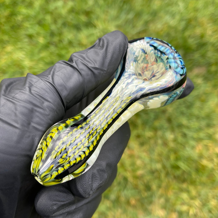 Color Inside Out Spoon Glass Pipe Tiny Mike   