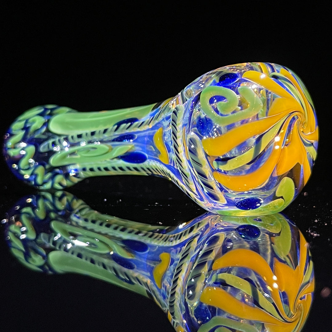 Color Inside Out Spoon Glass Pipe Tiny Mike   