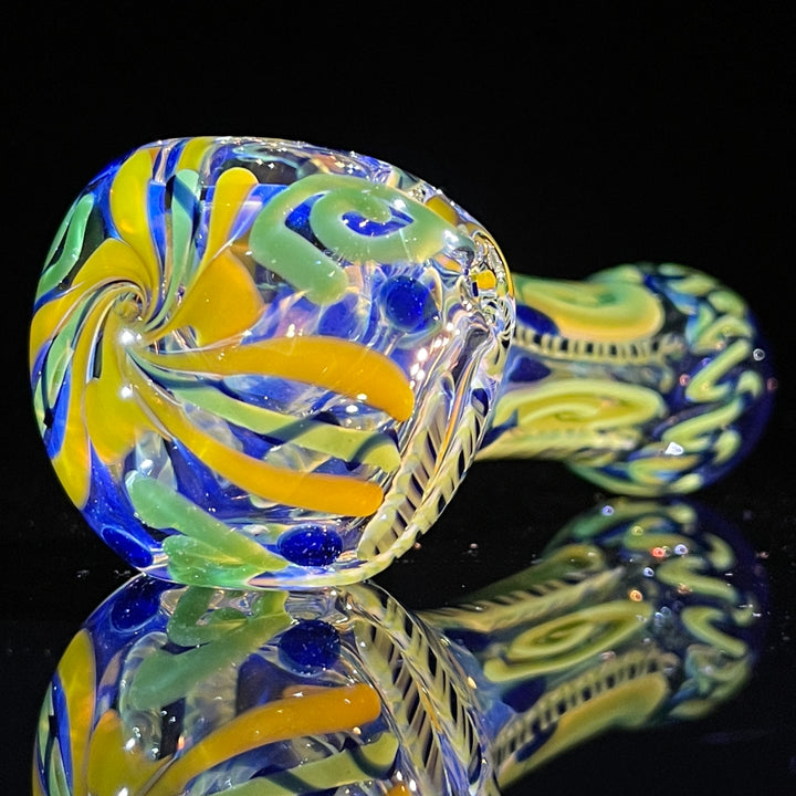 Color Inside Out Spoon Glass Pipe Tiny Mike   