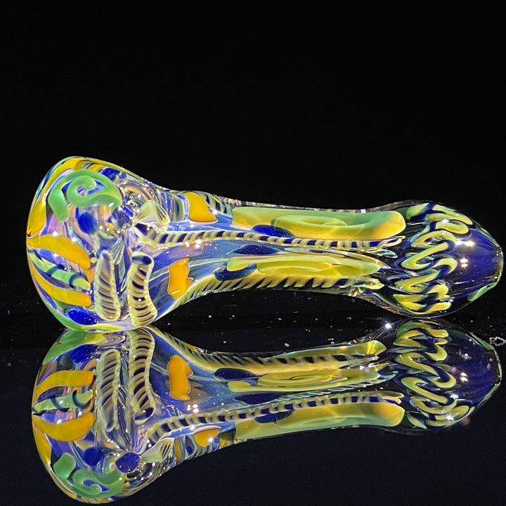 Color Inside Out Spoon Glass Pipe Tiny Mike   