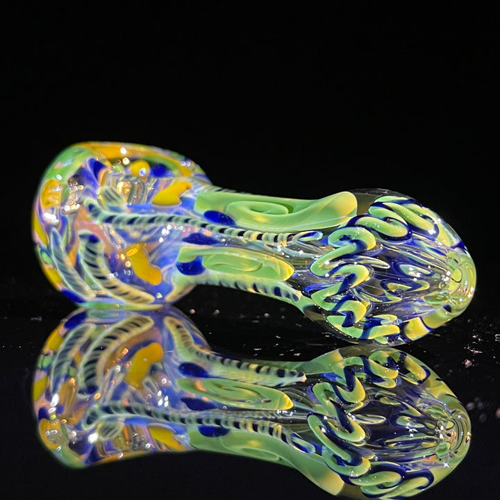 Color Inside Out Spoon Glass Pipe Tiny Mike   