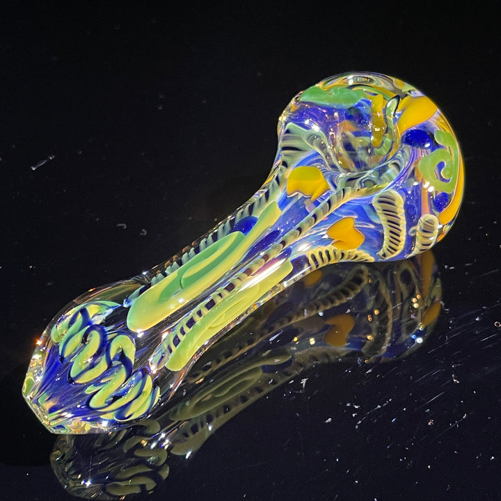 Color Inside Out Spoon Glass Pipe Tiny Mike   