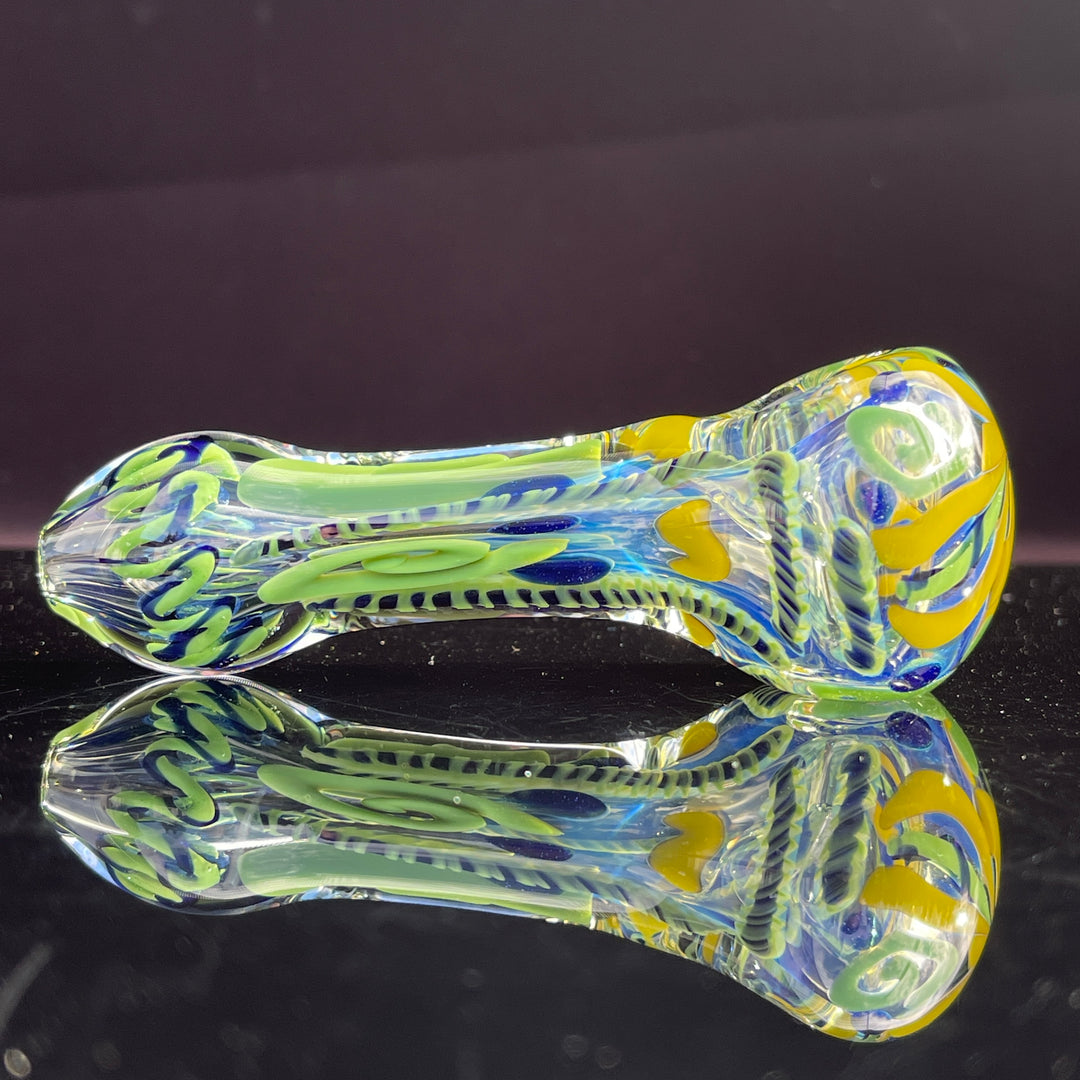 Color Inside Out Spoon Glass Pipe Tiny Mike   