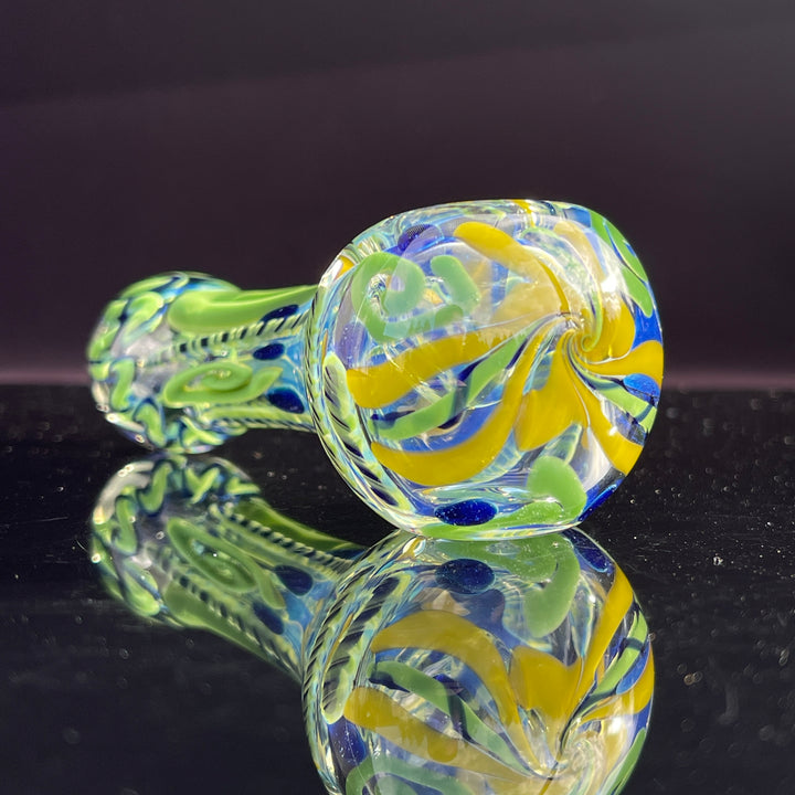 Color Inside Out Spoon Glass Pipe Tiny Mike   