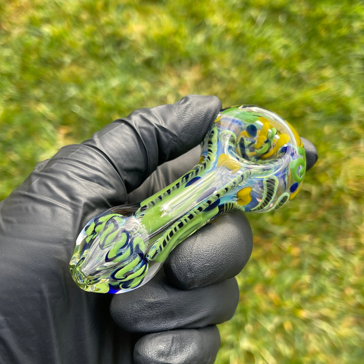 Color Inside Out Spoon Glass Pipe Tiny Mike   