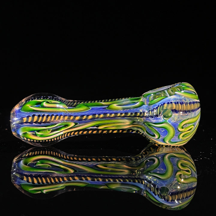 Color Inside Out Spoon - Lefty Glass Pipe Tiny Mike   