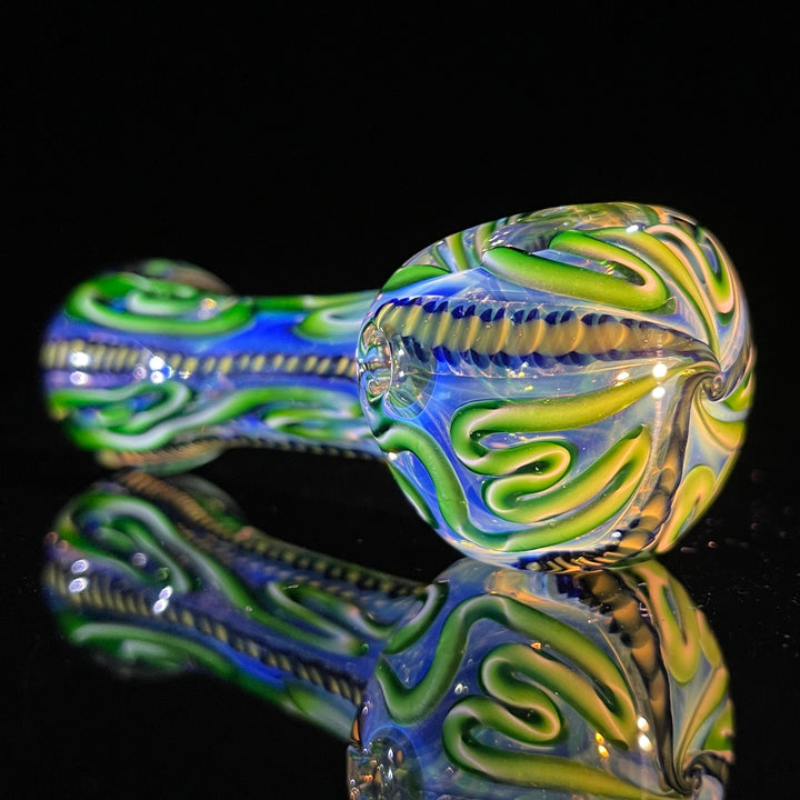 Color Inside Out Spoon - Lefty Glass Pipe Tiny Mike   