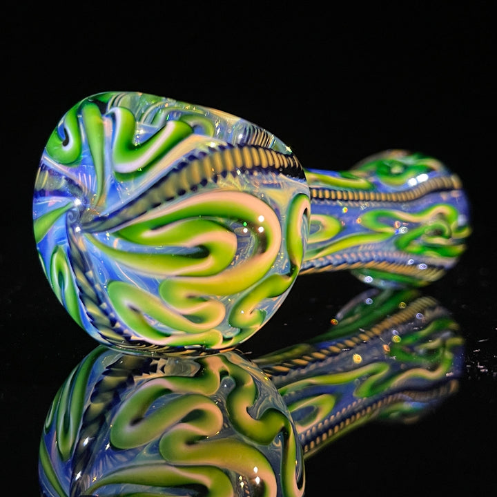 Color Inside Out Spoon - Lefty Glass Pipe Tiny Mike   