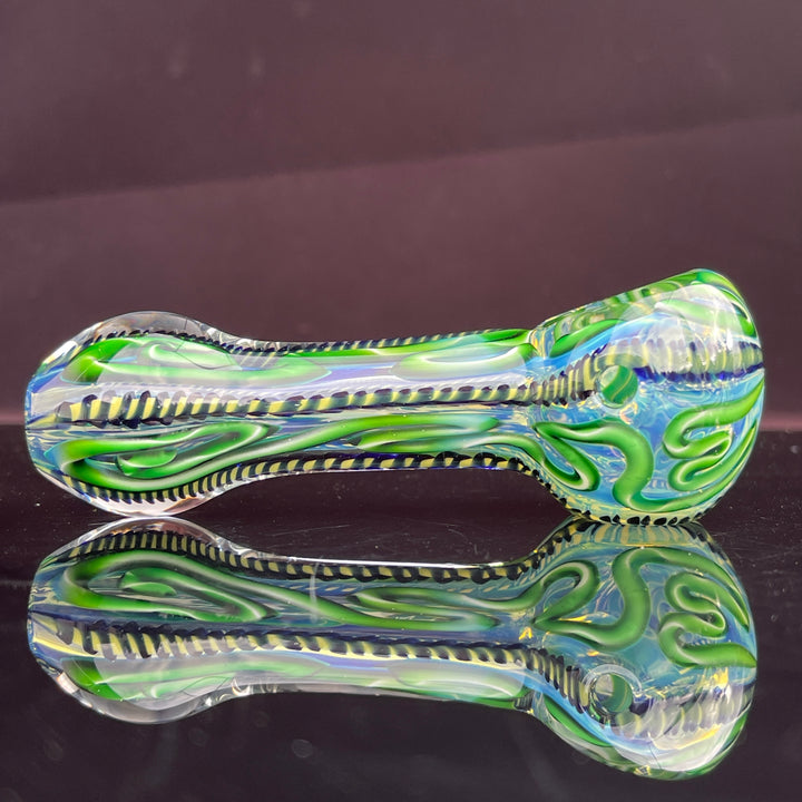 Color Inside Out Spoon - Lefty Glass Pipe Tiny Mike   