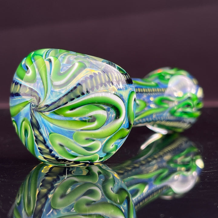 Color Inside Out Spoon - Lefty Glass Pipe Tiny Mike   