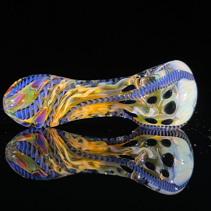 Color Inside Out Spoon Glass Pipe Tiny Mike   