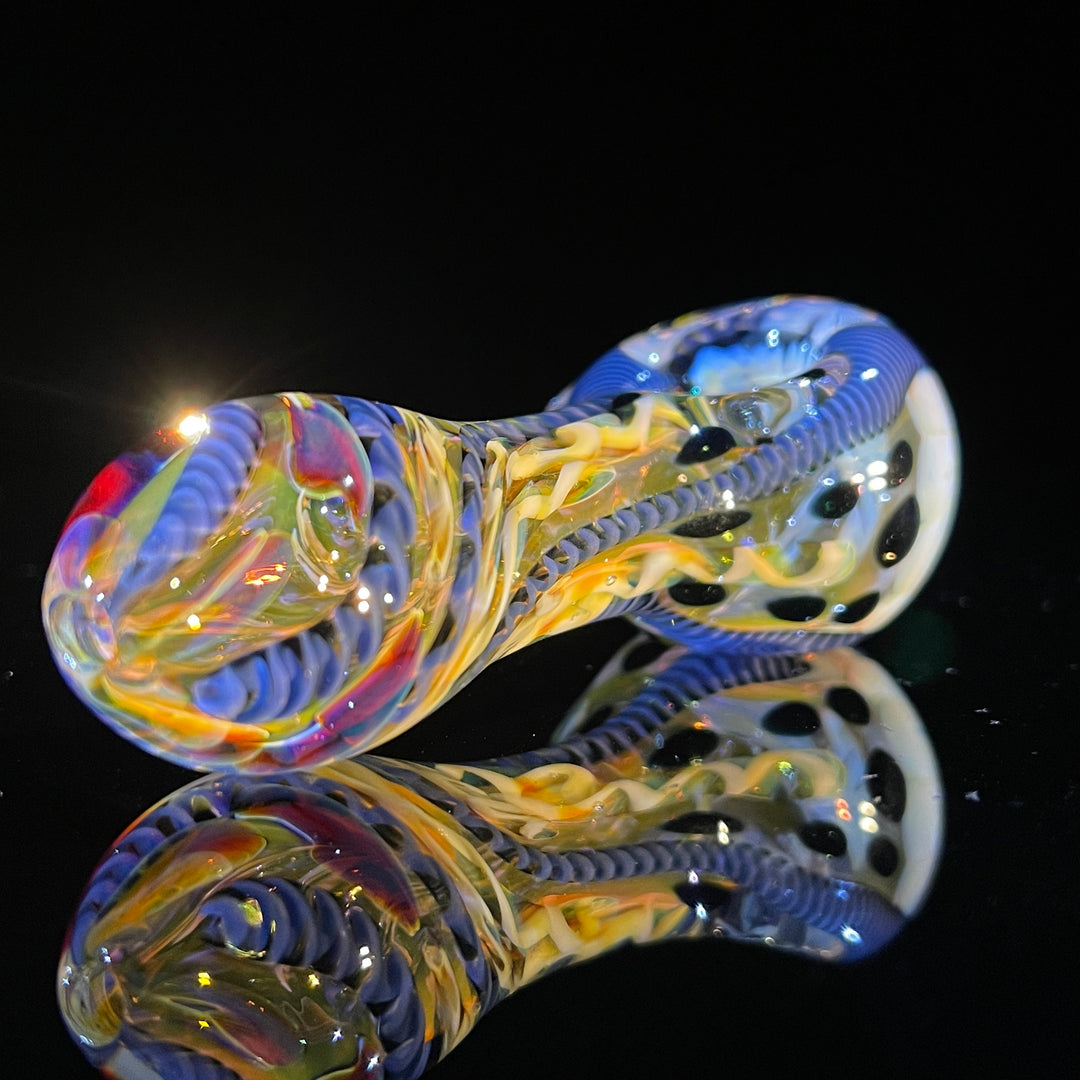 Color Inside Out Spoon Glass Pipe Tiny Mike   