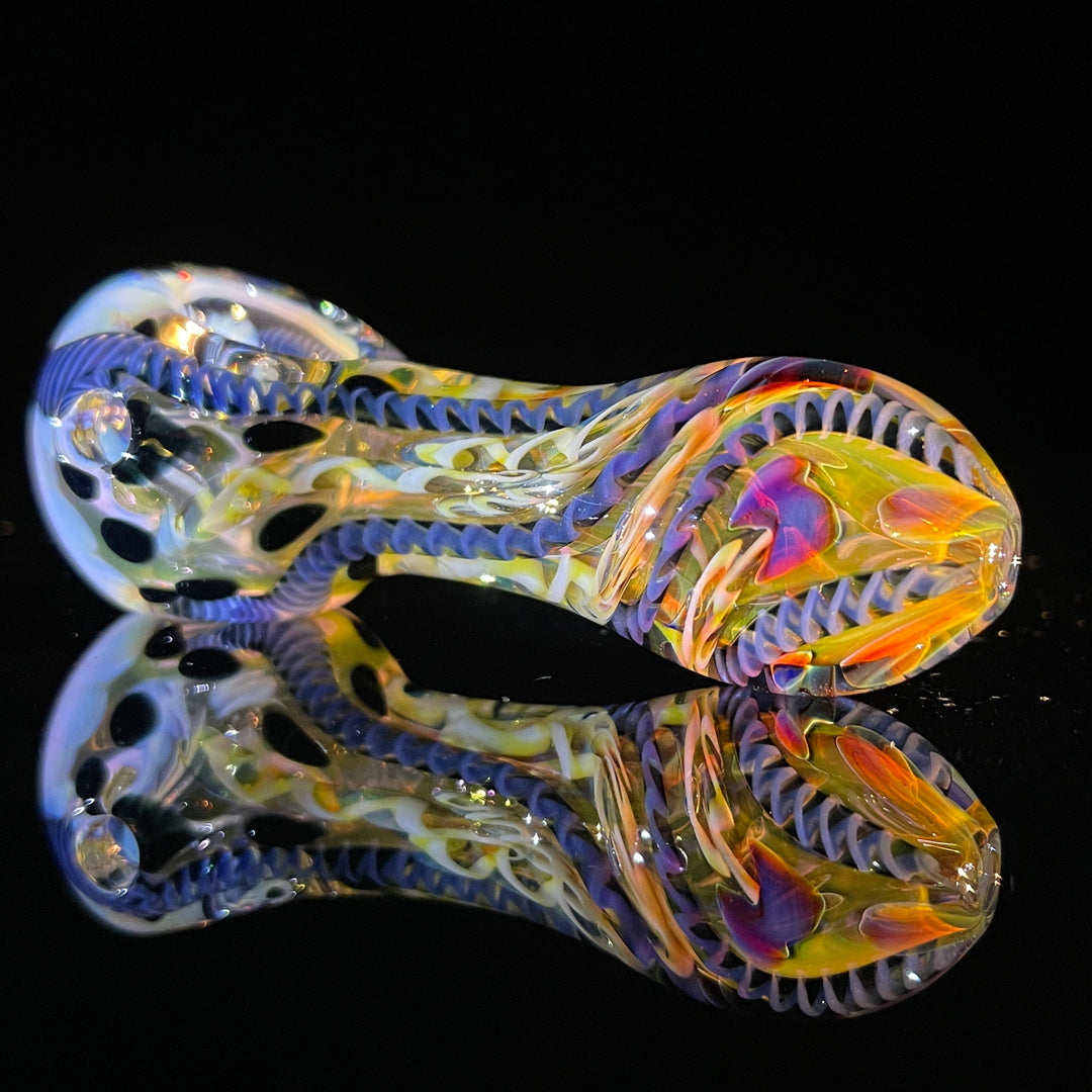 Color Inside Out Spoon Glass Pipe Tiny Mike   