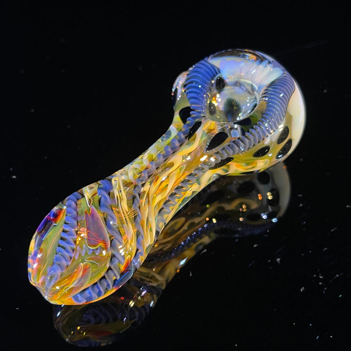 Color Inside Out Spoon Glass Pipe Tiny Mike   