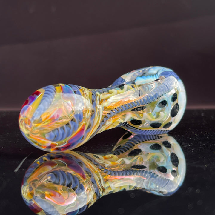 Color Inside Out Spoon Glass Pipe Tiny Mike   