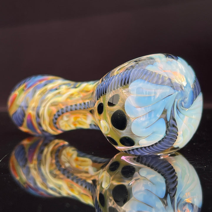 Color Inside Out Spoon Glass Pipe Tiny Mike   