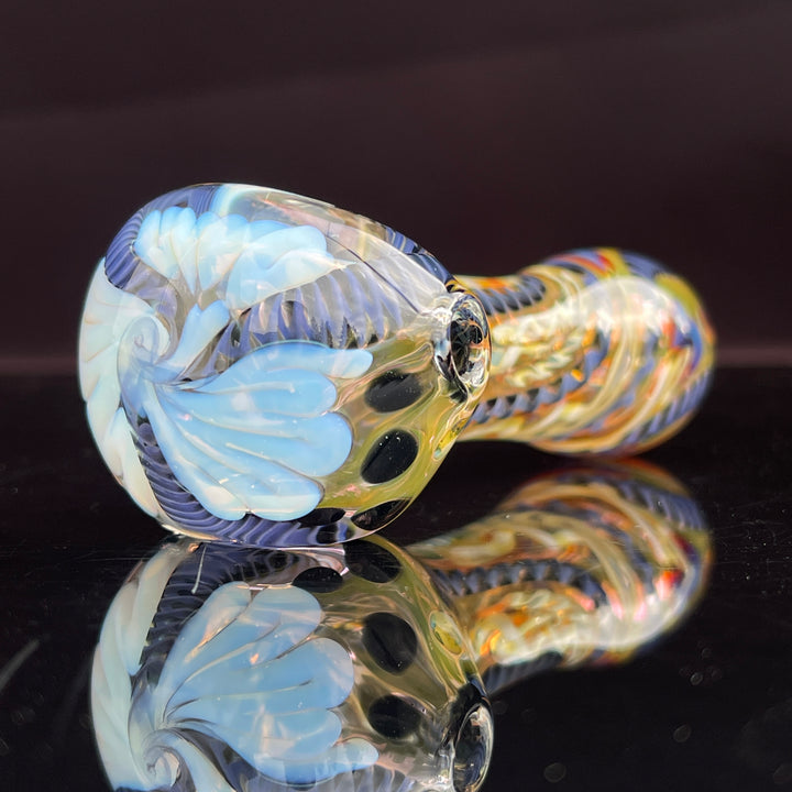 Color Inside Out Spoon Glass Pipe Tiny Mike   