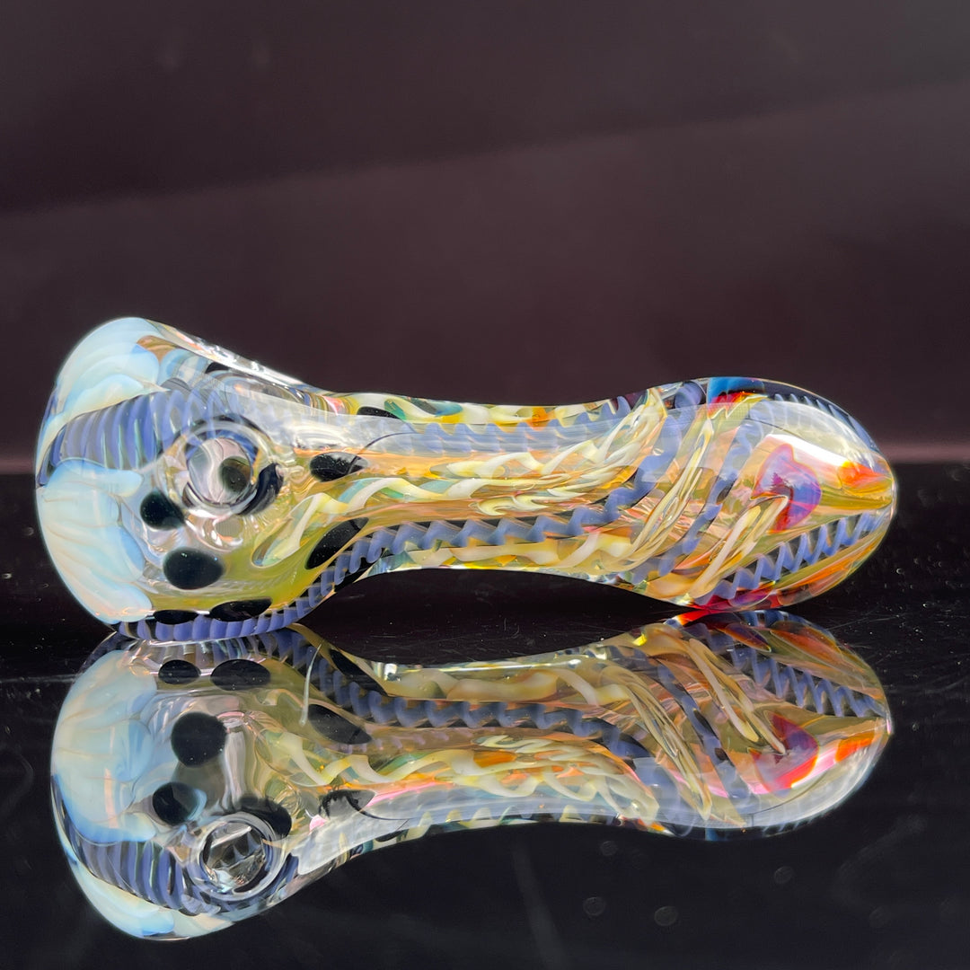 Color Inside Out Spoon Glass Pipe Tiny Mike   