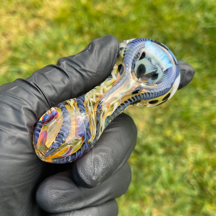 Color Inside Out Spoon Glass Pipe Tiny Mike   